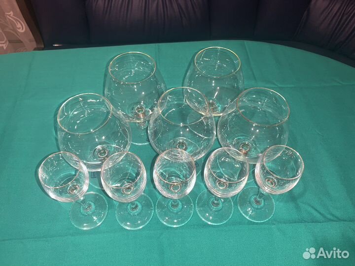 Набор бокалов Богемия СССР