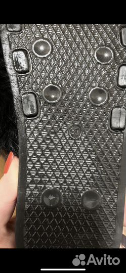 Шлепки женские с мехом