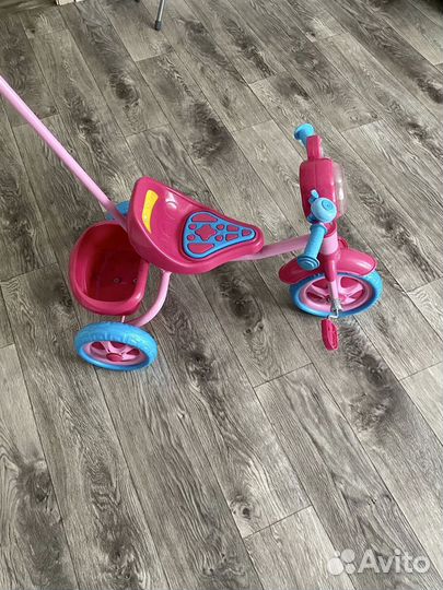 Детский велосипед с ручкой бу