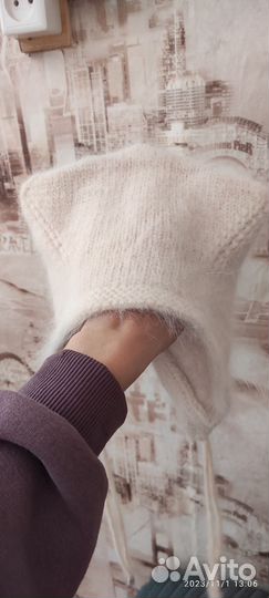 Шапка женская с ушками