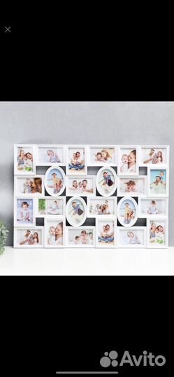 Фоторамка пластик на 24 фото 10х15 белая