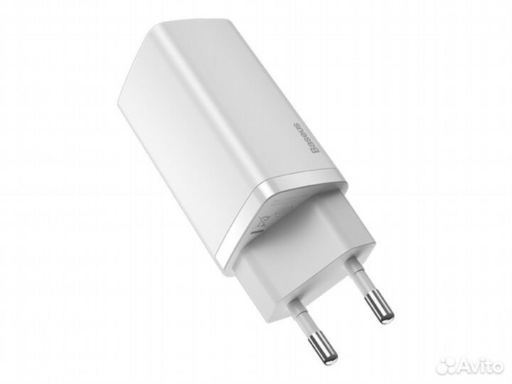 Блок питания baseus GaN2 Lite, белый, 65W