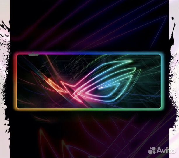 Игровой коврик с подсветкой asus