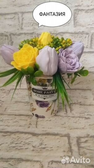 Подарочные букеты цветы из мыла