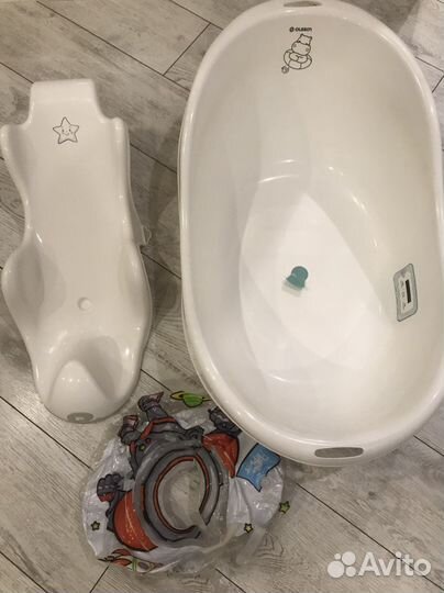 Ванночка для купания, горка, гамак, круг