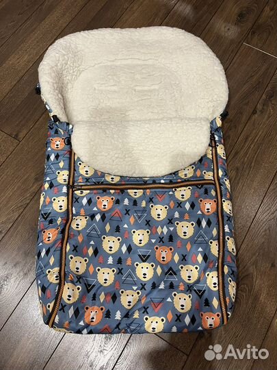 Зимний конверт в коляску