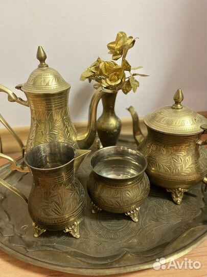 Чайный сервиз латунь