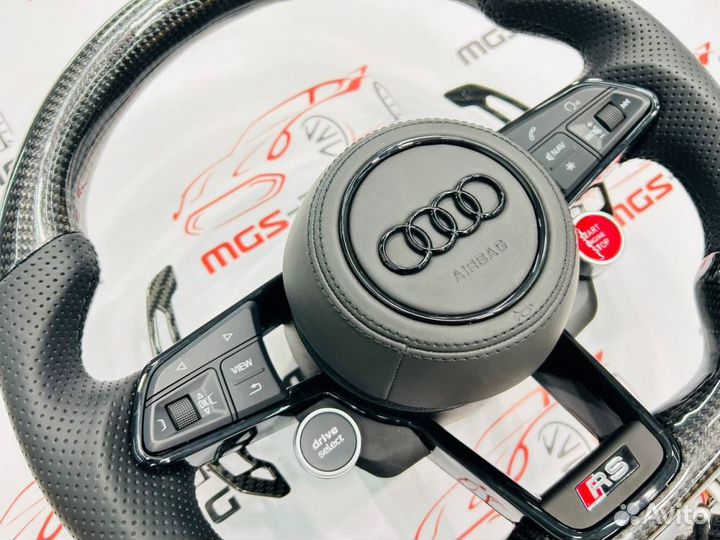 Руль Audi RS карбон подушка Ауди Q7 4M RSQ7 2015+