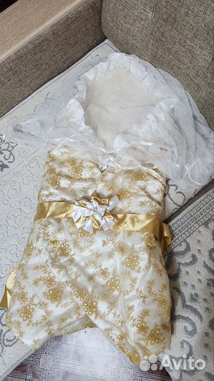 Зимний конверт на выписку