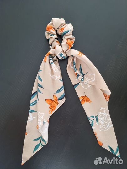 Резинка для волос с платком