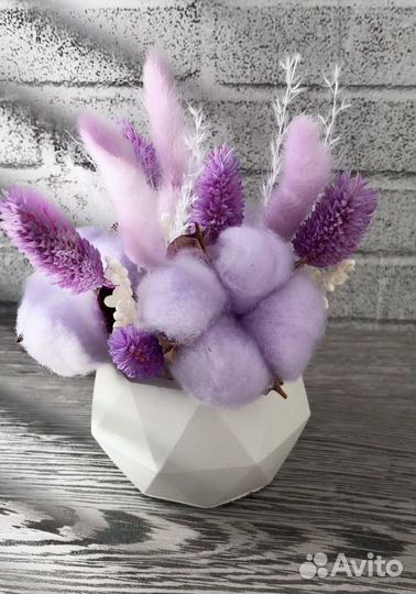 Флорариум,букет из сухоцветов