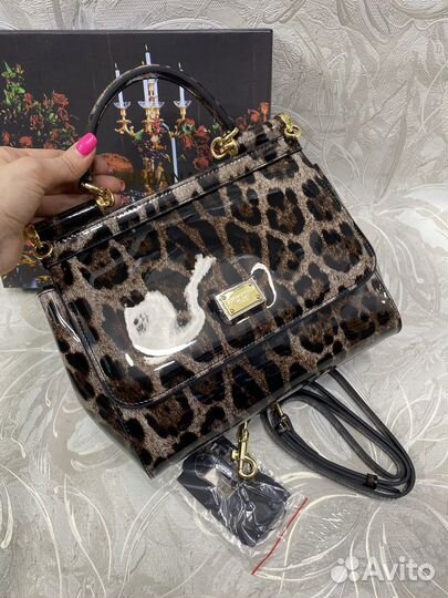 Сумка женская Dolce Gabbana Sicily лаковая