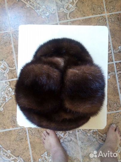 Норковая шапка мужская