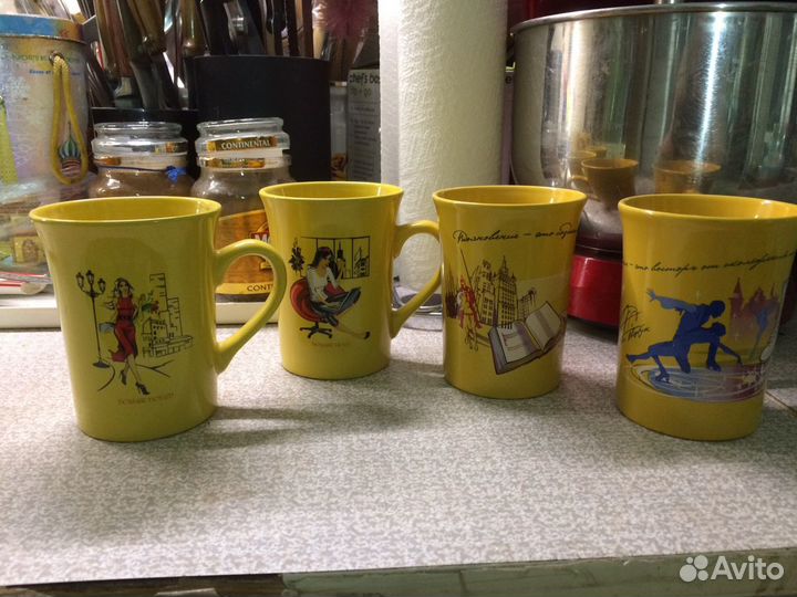 Чайник заварочной Липтон и кружки