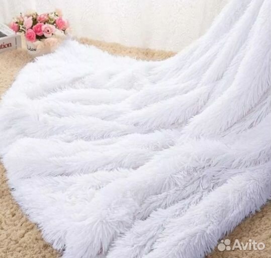 Плед двусторонний травка 2 шт