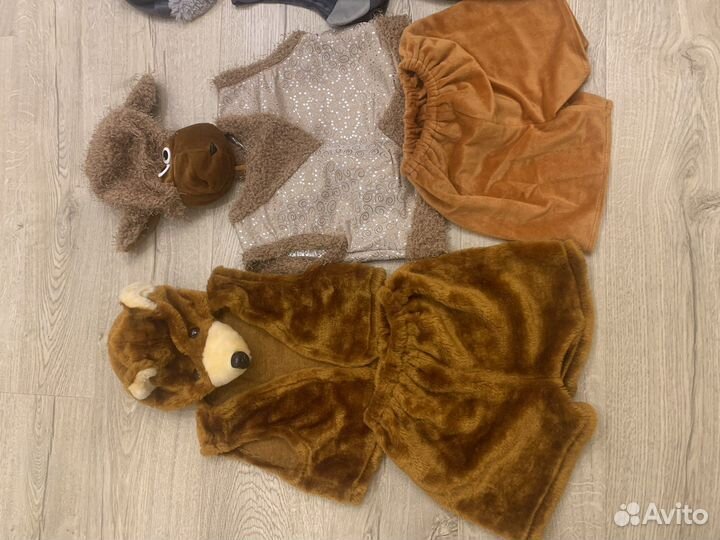 Прокат новогодних костюмов (мишка, волк, баран)
