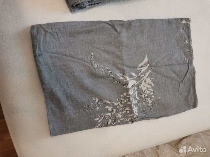 Б/у Комплект постельного белья сатин евро