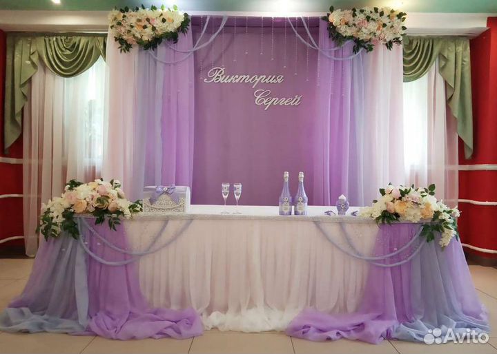 Свадебные украшения из органзы и другое продам за