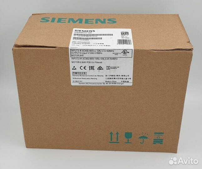 6SL3210-5BE22-2UV0 модуль sinamics V20 2,2 кВт