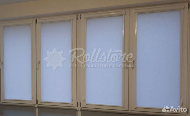 Шторы рулонные с направляющими