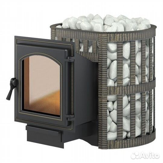 Чугун печь для бани Везувий Легенда Ковка 12 Дверь