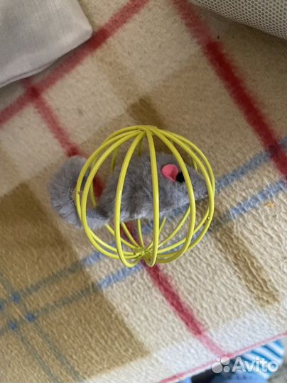 Игрушка для кошки мышка в шарике