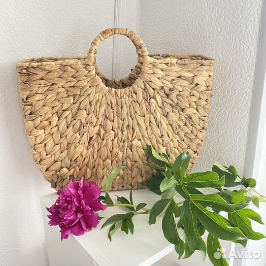 Корзина интерьерная плетеная