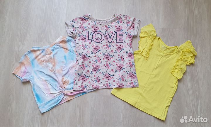 Пакет летней одежды для девочки 128-134