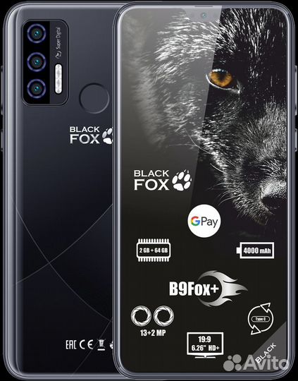 Смартфон Black Fox B9Fox+
