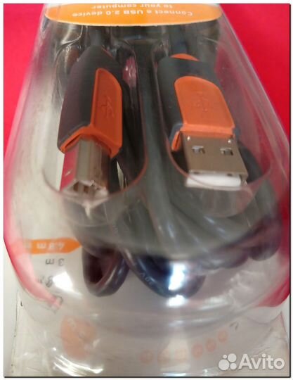 Кабель Belkin USB 2.0 AM/BM Pro Series. 4.8м Серый