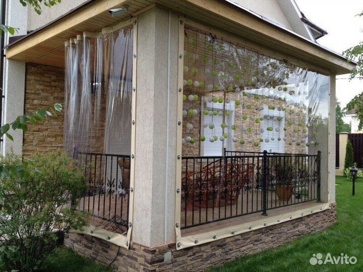 Мягкие гибкие жидкие окна с москитными пвх сетками