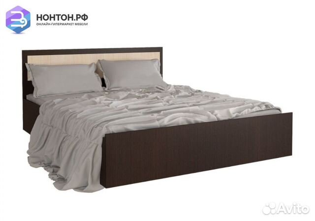 Кровать Фиеста дуб беленый / венге