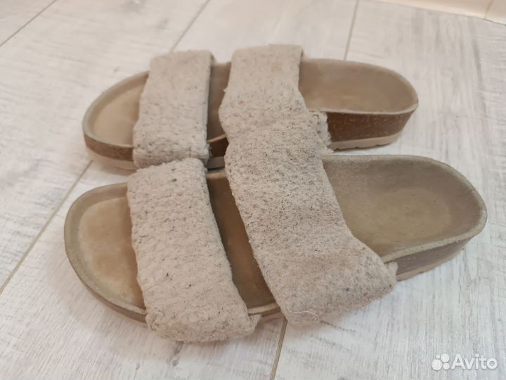 Домашние тапочки Oysho на пробковой подошве