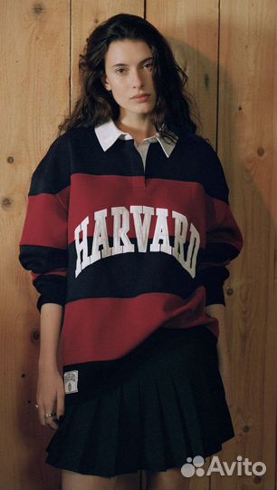 Zara New толстовка поло в университетском стиле
