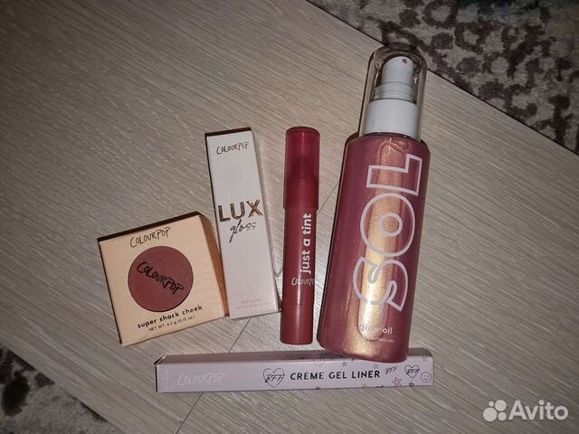 Colourpop румяна, блеск, помада, карандаш, масло