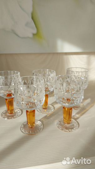Хрустальные рюмки на ножке СССР