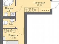 2-к. квартира, 55,7 м², 6/16 эт.