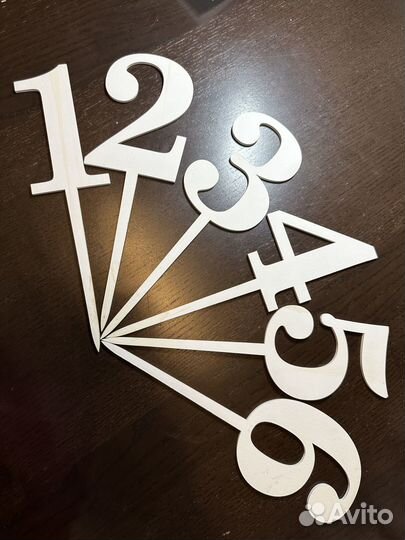 Цифры номерки для стола