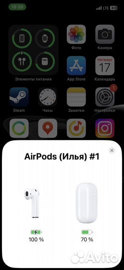 Беспроводные наушники Apple AirPods 1 (оригинал)