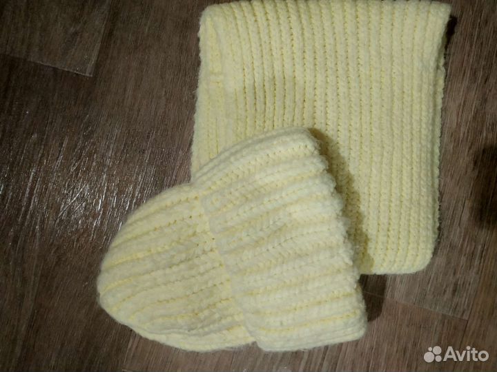 Шапка на флисе и снуд