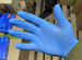 Нитриловые перчатки Benovy, голубые S, M, L