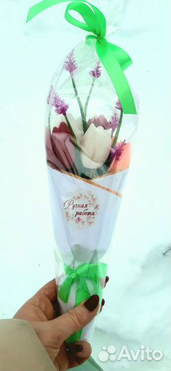 Мини букеты из мыла тюльпаны на 8марта