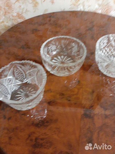 Ваза для фруктов хрусталь