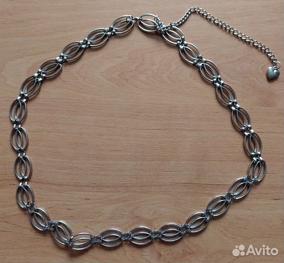 Пояс металлический, цвет серебряный, б\у