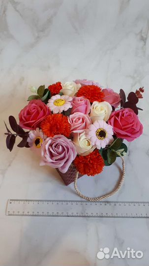 Букет из 17 мыльных роз учителю 1 сентября