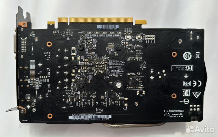 Видеокарта MSI GeForce GTX 1050 2G