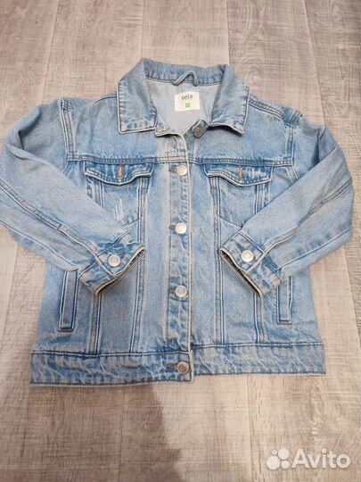 Джинсовая куртка на девочку Sela