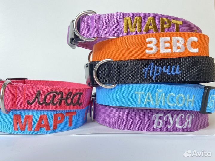 Ошейник для собаки с адресником