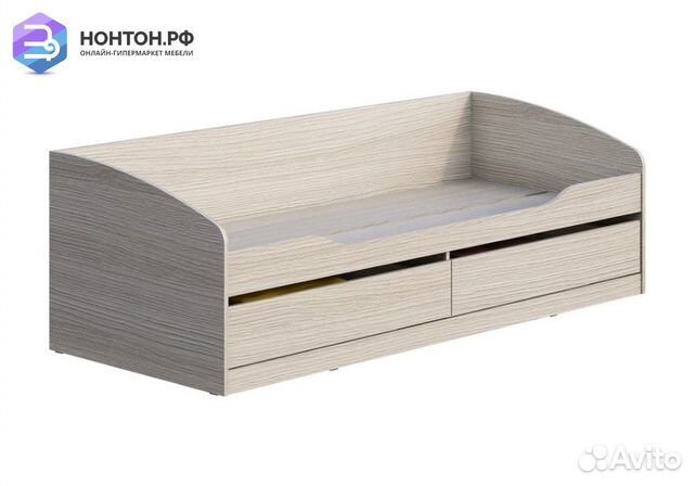 Кровать Мийа-3А 0.8 м ясень шимо светлый