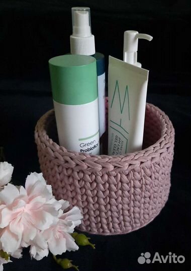 Вязаные корзинки